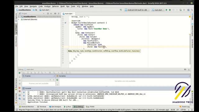 Flutter - 26 Showing a SnackBar | Flutter Development Using Dart смотреть онлайн