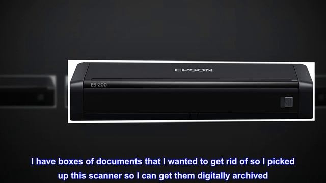 Epson WorkForce ES-200 Color Portable Document Scanner with ADF for PC and Mac, Sheet-fed and Duple смотреть онлайн