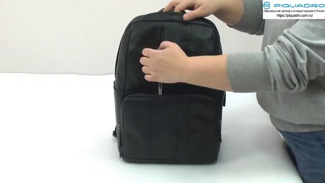 Обзор рюкзака для ноутбука Piquadro URBAN Black CA3214UB00 N смотреть онлайн
