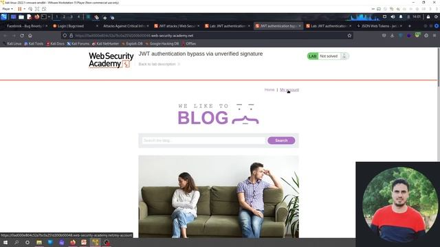 Web Security Academy -Portswigger| Lab:1 JWT authentication bypass via unverified signature смотреть онлайн