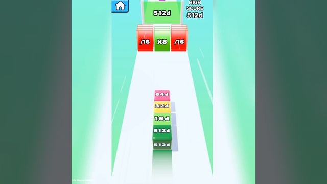 Infinity Run 2048: Jelly Cube (All Levels Gameplay) смотреть онлайн