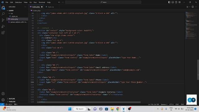 How To Make Dynamic Website In PHP & Store Data | HTML, CSS, JS, Bootstrap, PHP Responsive Design смотреть онлайн
