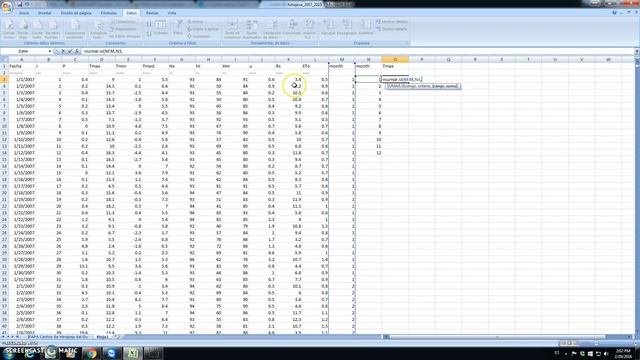 Calculate mean monthly values of weather data with Excel смотреть онлайн