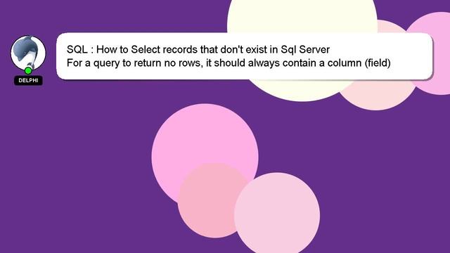 SQL : How to Select records that don't exist in Sql Server смотреть онлайн
