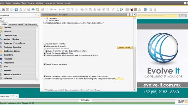 Resolver el error de cancelar documentos en SAP Business One смотреть онлайн