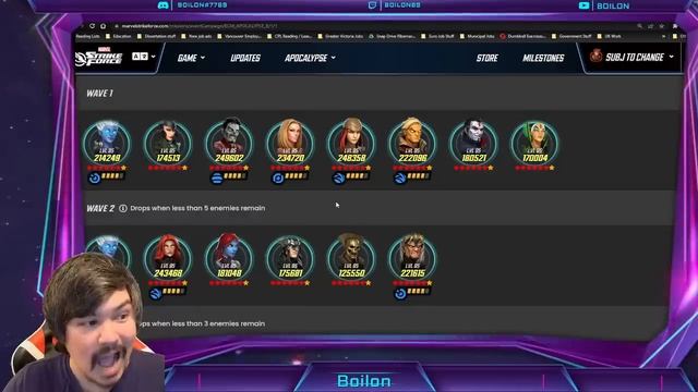 EXTRA CHARACTERS REQUIRED? Apocalypse Saga NODES REVEALED! MARVEL Strike Force смотреть онлайн
