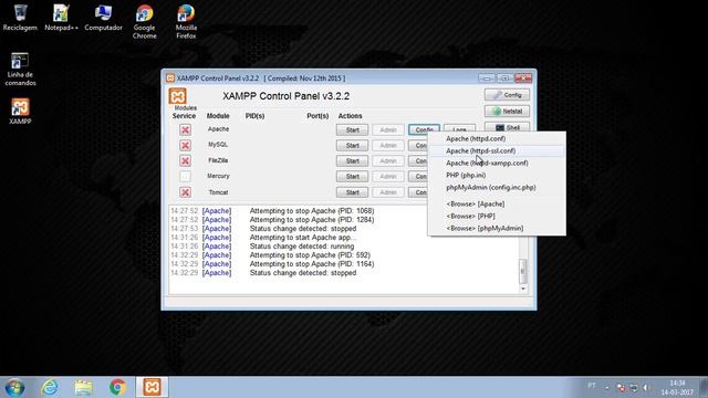 005 PHP 2017 alterando as portas nas configuracoes do XAMPP смотреть онлайн