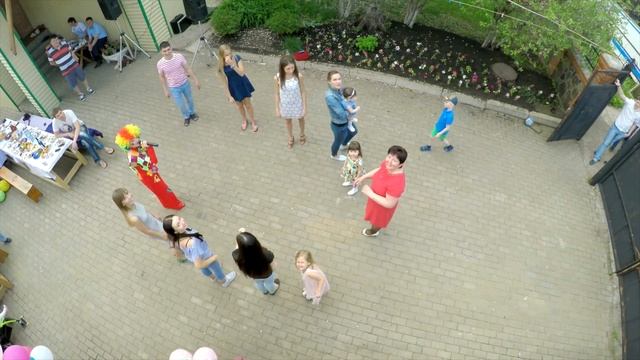 Съемка детского дня рождения с квадрокоптера. смотреть онлайн