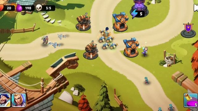 Course of The game Castle Creeps Chapter 2 level 1 war college 3 star. смотреть онлайн