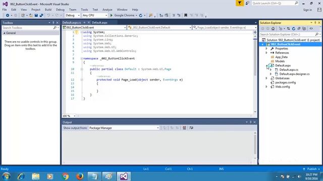Button Click Event in ASP.NET C# смотреть онлайн