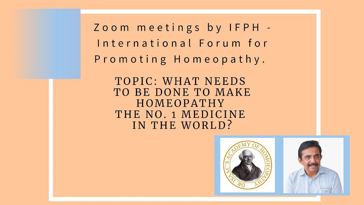 What Can Be Done To Make Homeopathy №1 In The World IFPH