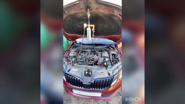 Промывка форсунок/инжектора на Skoda Octavia a7 1.8 смотреть онлайн