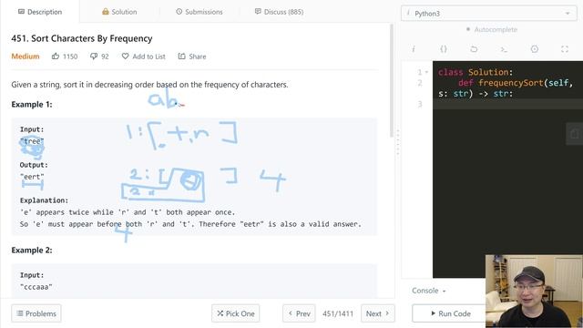 451. Sort Characters By Frequency - English Version смотреть онлайн