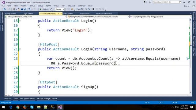 Build Rating and Review System in ASP.NET MVC and Entity Framework смотреть онлайн