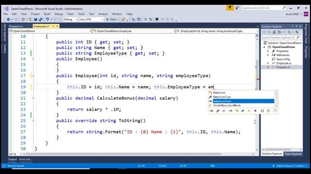 Open Closed Principle смотреть онлайн