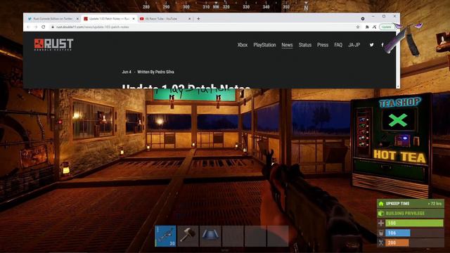 Rust Console ☢️ PlayStation HotFix Patch Update 1.03 🎮 And More NEWS!! смотреть онлайн
