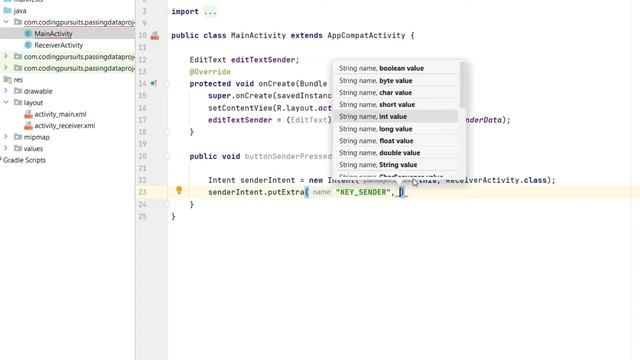How to Pass Data From One Activity to Another Activity in Android Studio смотреть онлайн