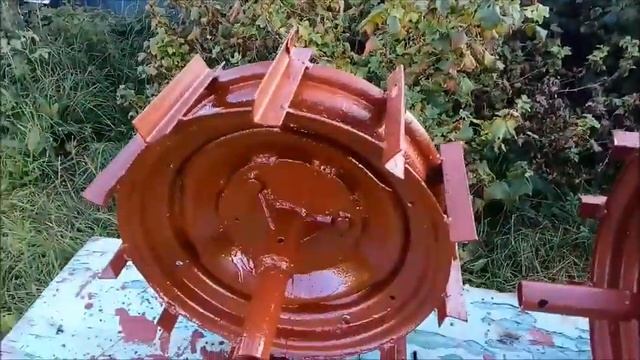 Металлические колеса для мотоблока МБ смотреть онлайн