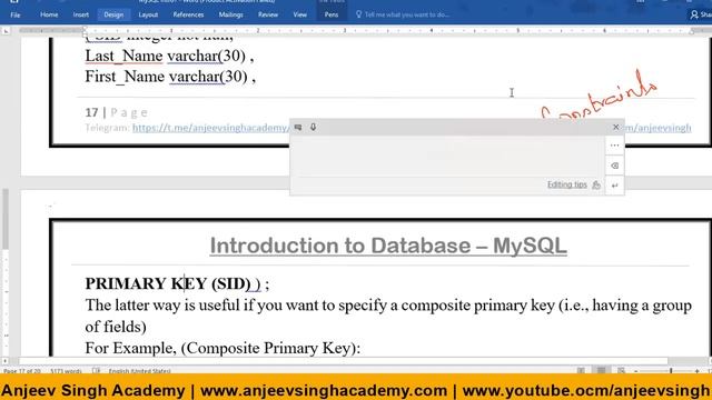 My SQL Tutorial | Primary Key Constraint, Composite Primary Key | How can apply смотреть онлайн