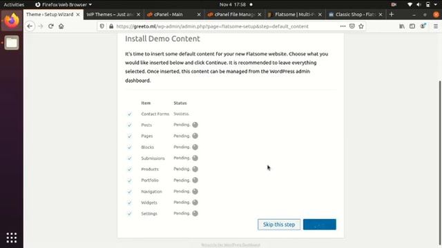 FlatSome WordPress Theme Installation and Demo Import смотреть онлайн