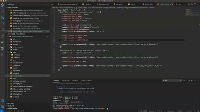 Testing Express APIs Part 3 - Testing Config and JWT смотреть онлайн