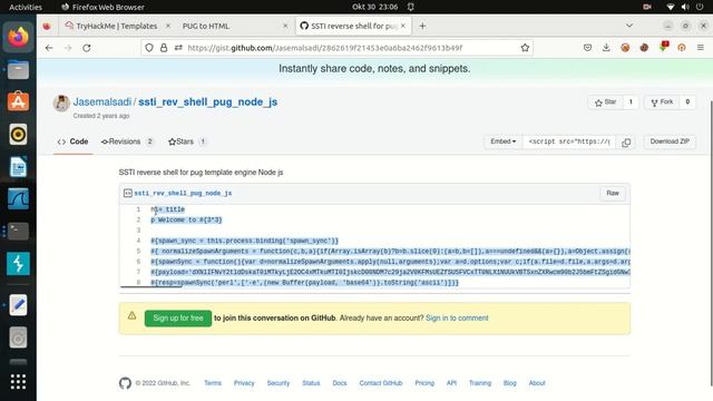 SSTI reverse shell PUG node js смотреть онлайн