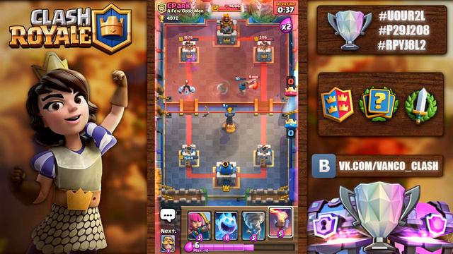 ПОКОРЮ 5000 КУБКОВ? САМЫЕ ЭПИЧНЫЕ БОИ / CLASH ROYALE смотреть онлайн