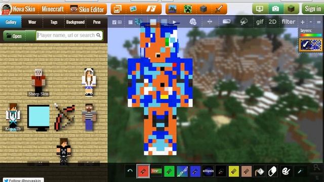 как создать скин в minecraft смотреть онлайн