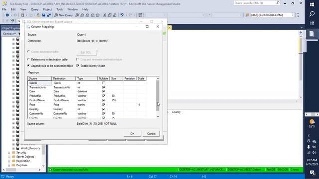 Inserting values into an IDENTITY column смотреть онлайн