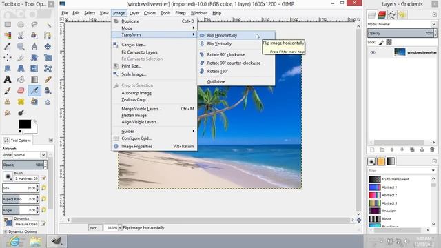 How to Flip Image in GIMP смотреть онлайн