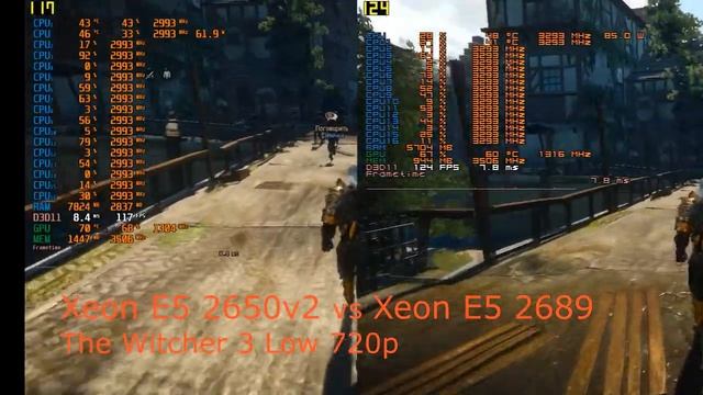 Xeon E5-2650 V2 Vs Xeon E5 2689 (GTX 970) Low/max Settings 720p/1080p In 43 Games