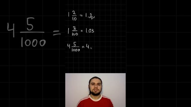 ПРЕОБРАЗОВАНИЕ СМЕШЕННОЙ ДРОБИ В ДЕСЯТИЧНУЮ