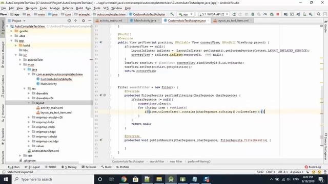 AndroidStudio tutorial - beginner | #21 | Custom filter and suggestion by AutoCompleteTextView (p2) смотреть онлайн