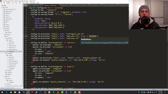 Vagrant - Bring up a 3 noded Ansible test environment смотреть онлайн