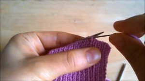 Закрытие петель иглой/итальянский способ