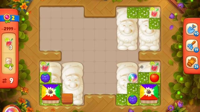 GardenScapes Level 2999 no boosters (19 moves) смотреть онлайн