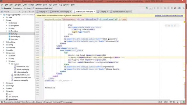 Build E Commerce Website in Laravel Part 4 The Cart 03 смотреть онлайн