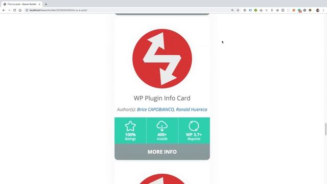 WP Plugin Info Card смотреть онлайн