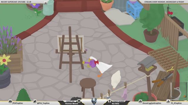 Untitled Goose Game - Streaming until Platinum (All Church Bell Speedrun Trophies plus others) смотреть онлайн