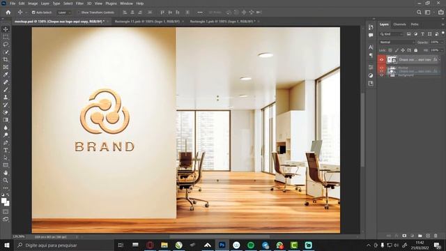 Aprenda a criar um mockup de logo 3d profissional no photoshop - curso de photoshop смотреть онлайн