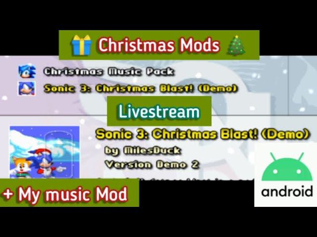 Sonic 3 AIR Christmas Blast + Music Pack mod Android walkthrough ASMR Livestream #3 смотреть онлайн
