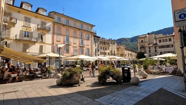 LAKE COMO ITALY WALKING TOUR | COMO ITALY CITY AND LAKEFRONT TOUR 4K 60 FPS смотреть онлайн