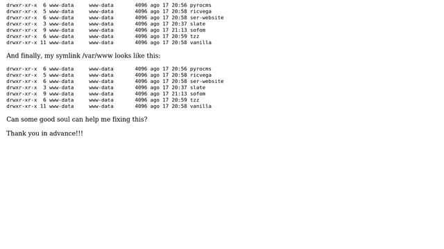 Ubuntu: What are proper permissions for localhost php files? Getting 403 error смотреть онлайн