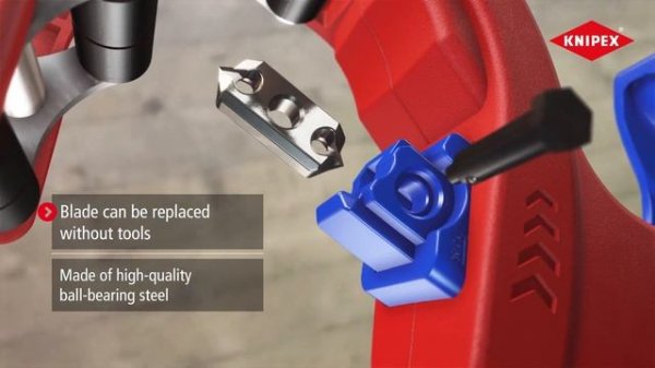 KNIPEX DP50 Pipe Cutter for plastic drain pipes (90 23 01 BK)