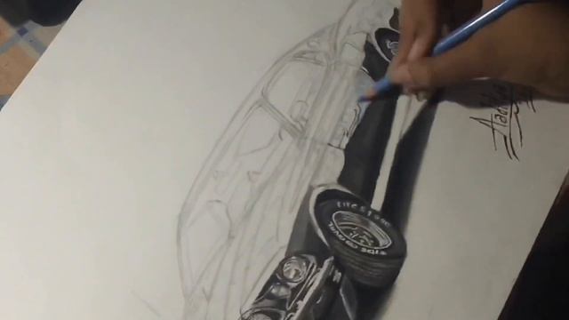 Drawing “John Wick’s” 1969 Mustang 429 boss. | Time-Lapse | Realistic drawing.| Creative Aaditya смотреть онлайн