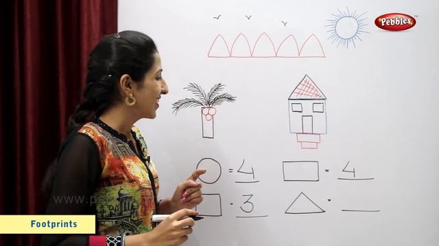 CBSE Class 2 Maths | Chapter 6 : Footprints | NCERT | CBSE Syllabus | Basic Shapes, Count The Shape смотреть онлайн