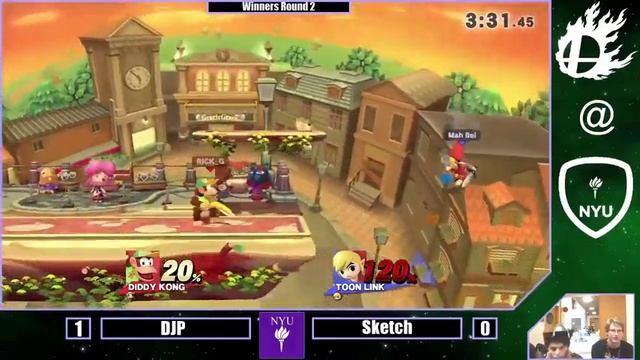 DJP (Diddy Kong) vs Sketch (Meta Knight, Toon Link) - WQ - NYU Fall '16 Monthly #2 смотреть онлайн