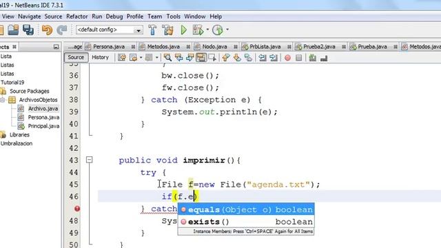 Tutorial 18 Java: Archivos con Objetos (Agenda) смотреть онлайн