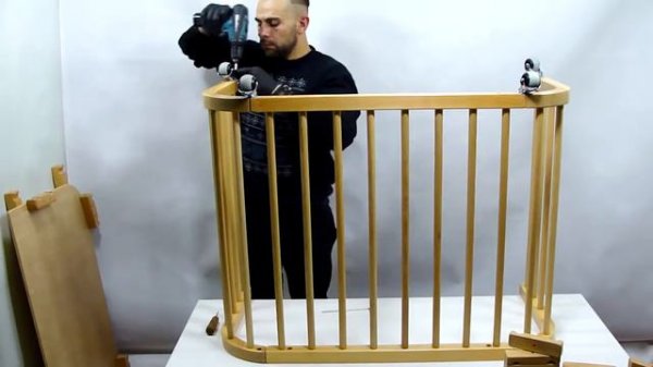 сборка детской приставной кроватки Baby Dream от SweetBaby