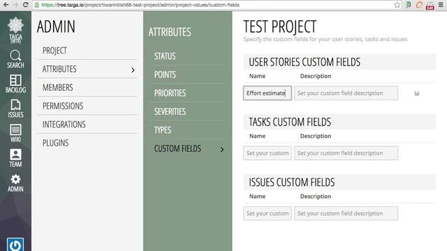 Tutorial 5 Taiga.io - Add a custom field смотреть онлайн